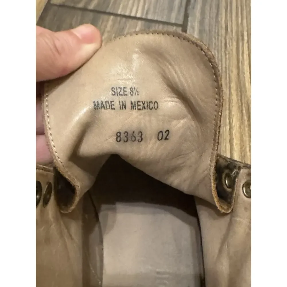 Taylor Stitch Trench Boots Men’s 8.5 Brown Roughout Leather Vibram Goodyear